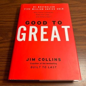 Good to Great by Jim Collins; Hardcover Book